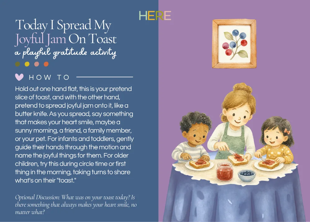 The first page of Joyful Jam On My Toast