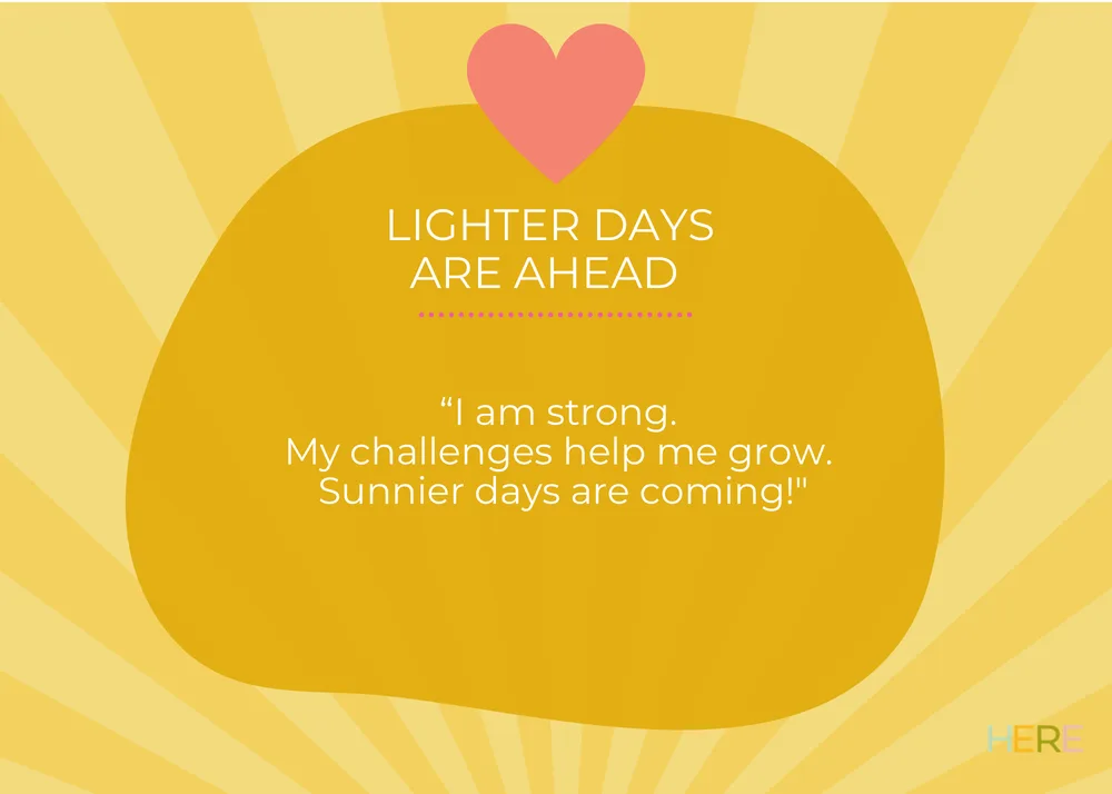 The first page of Lighter Days Are Ahead