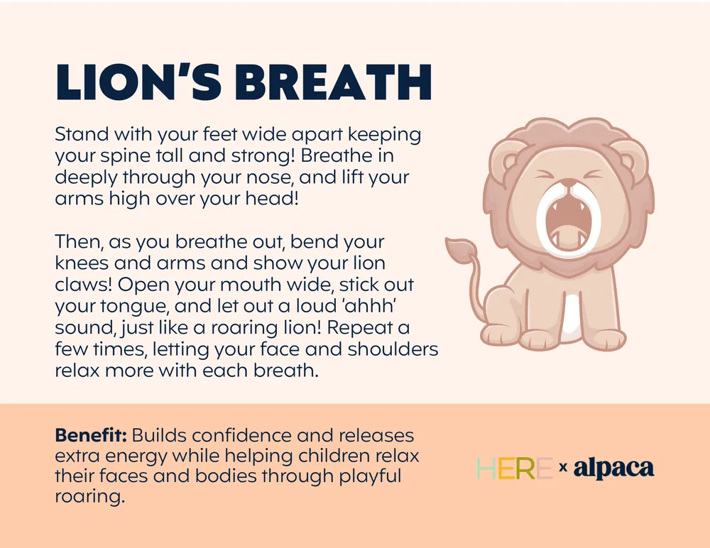The first page of Lion’s Breath