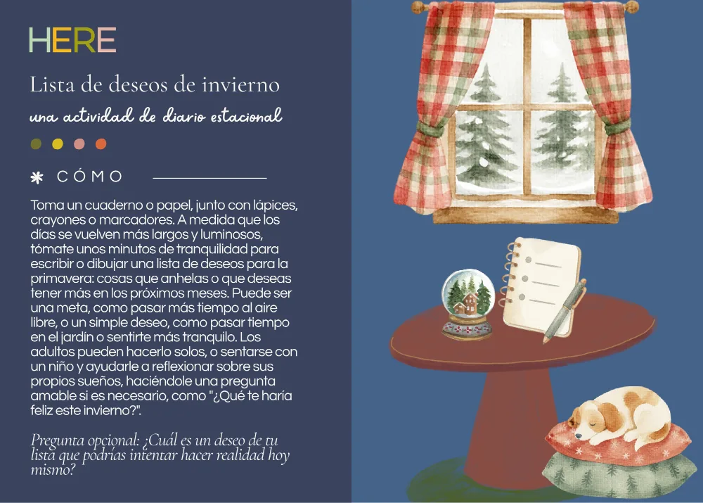 The first page of Lista De Deseos De Invierno