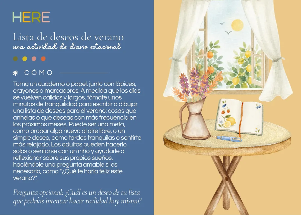 The first page of Lista De Deseos De Verano