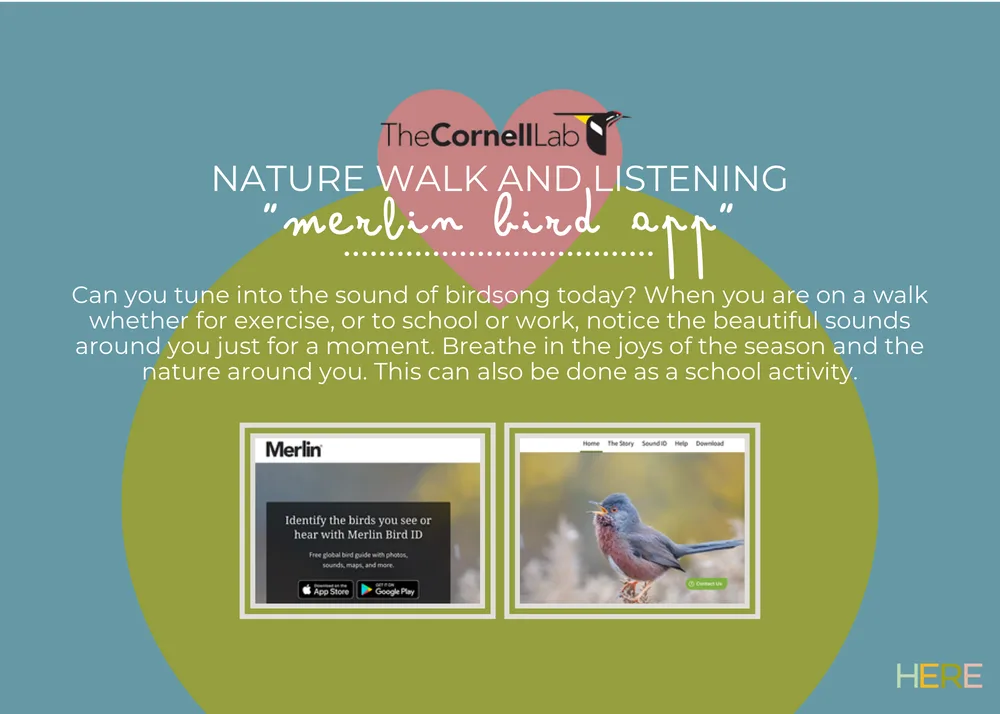 The first page of Listening To Nature