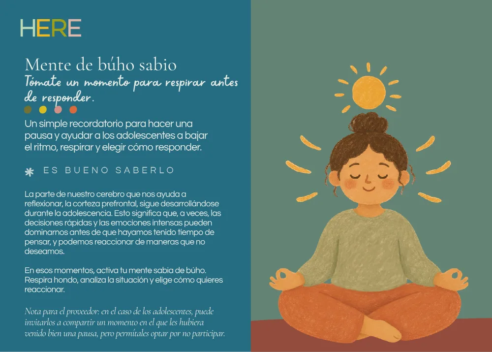 The first page of Mente De Búho Sabio