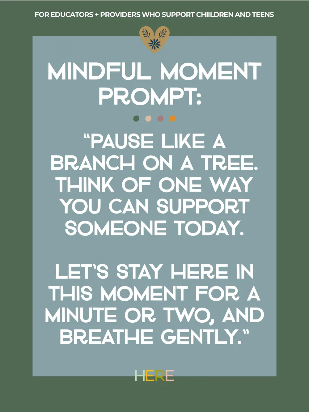 The first page of Pause Like A Branch On A Tree