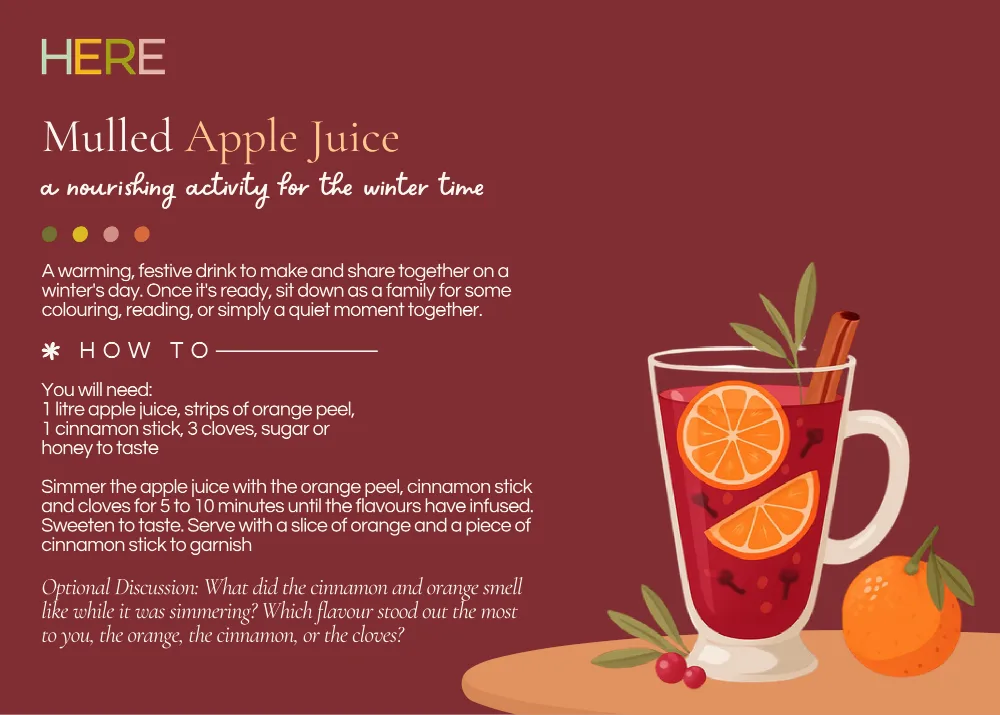 The first page of Mulled Apple Juice