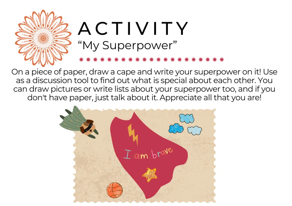 The first page of My Superpower