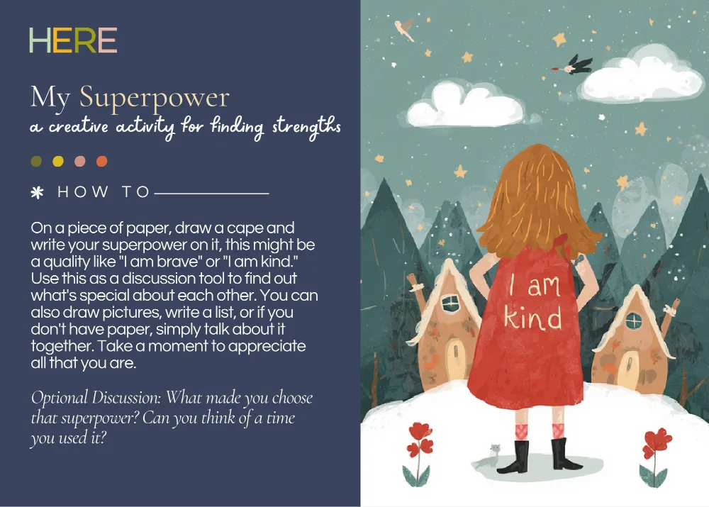 The first page of My Superpower