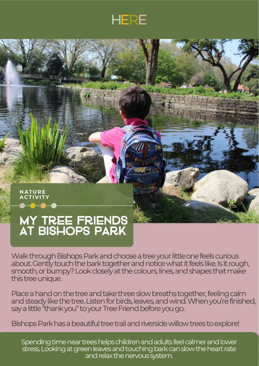 The first page of My Tree Friends, Bishops Park