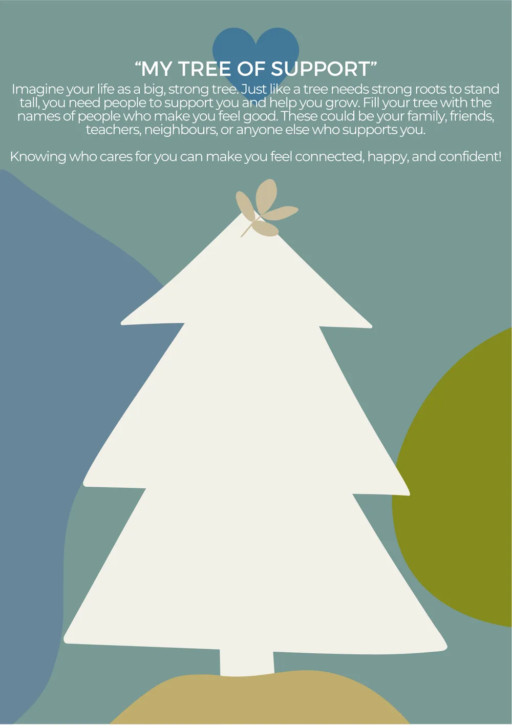 The first page of My Tree Of Support