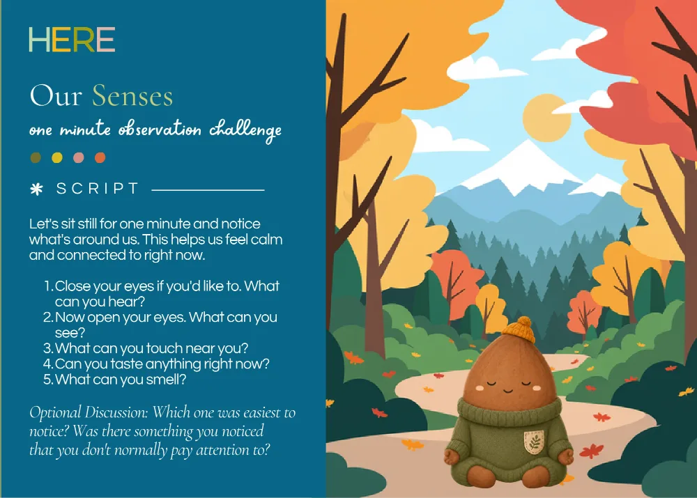 The first page of Our Senses