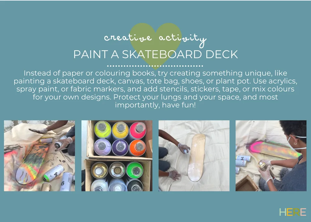 The first page of Paint A Skateboard