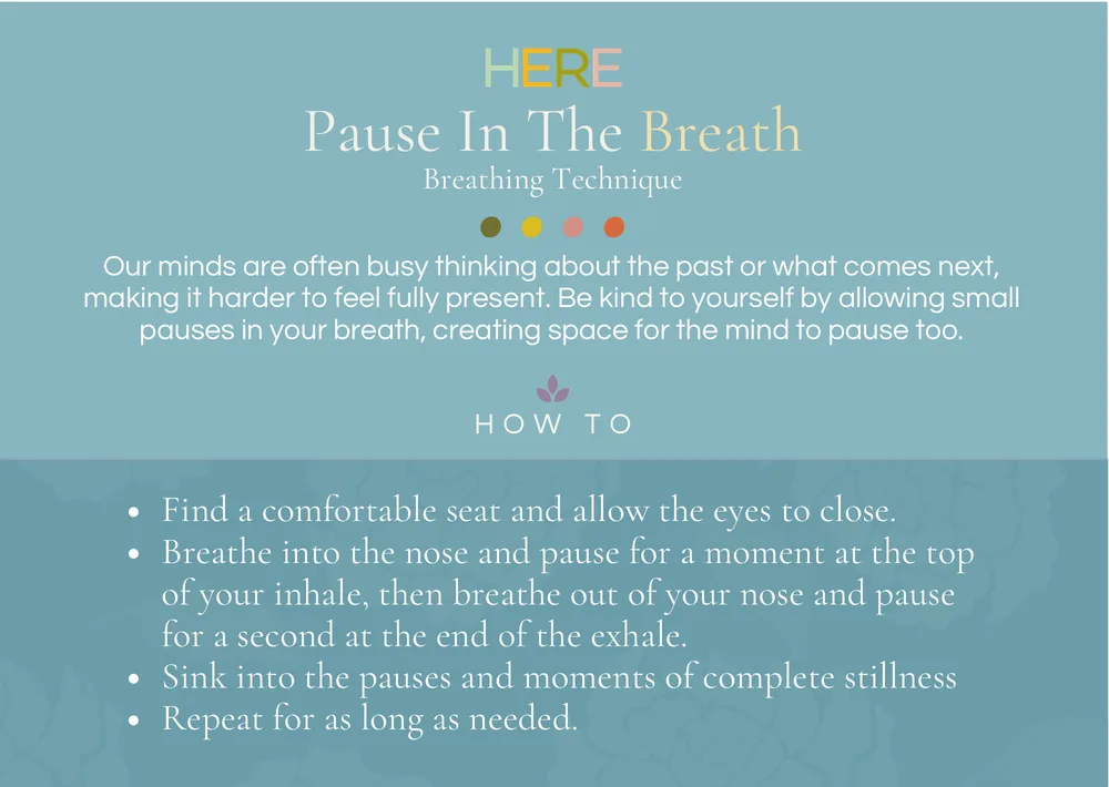 The first page of Pause In The Breath