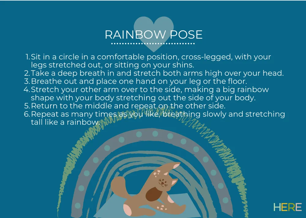 The first page of Rainbow Pose