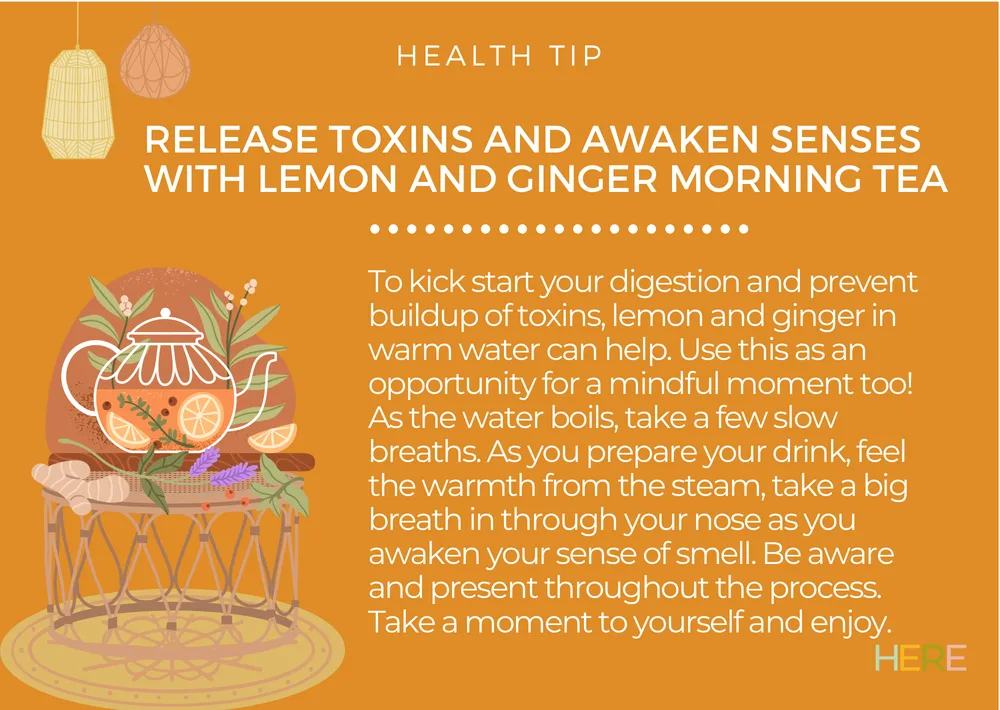 The first page of Release Toxins and Awaken Senses