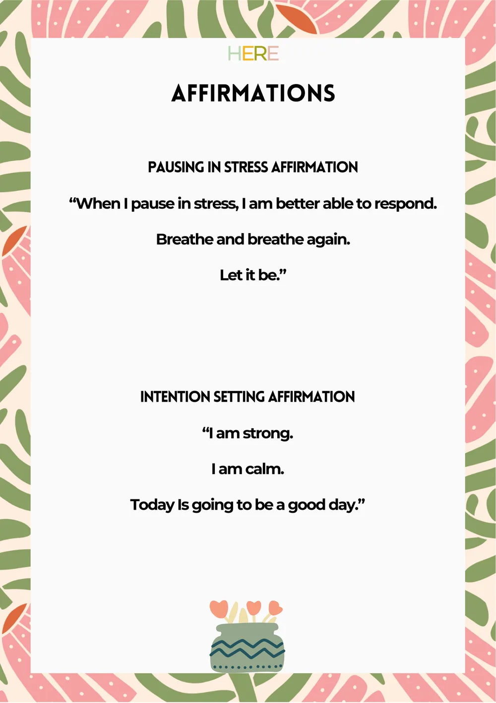 The first page of Strength And Intention