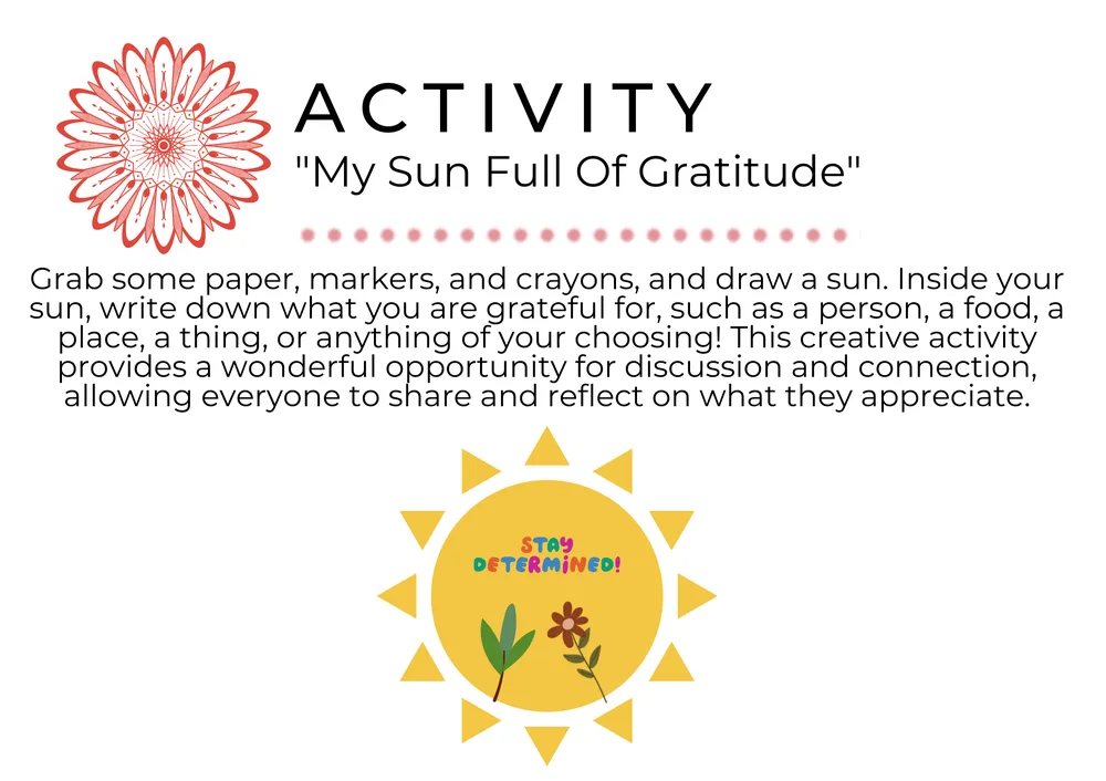 The first page of Sun Full Of Gratitude