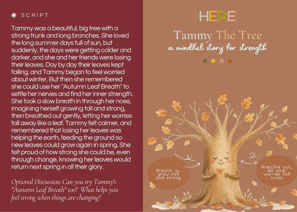 The first page of Tammy The Tree