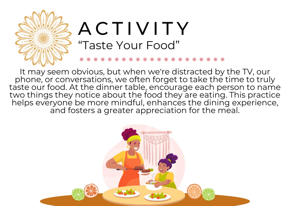 The first page of Taste Your Food
