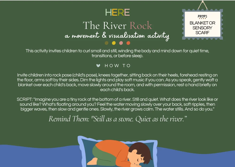 The first page of The River Rock