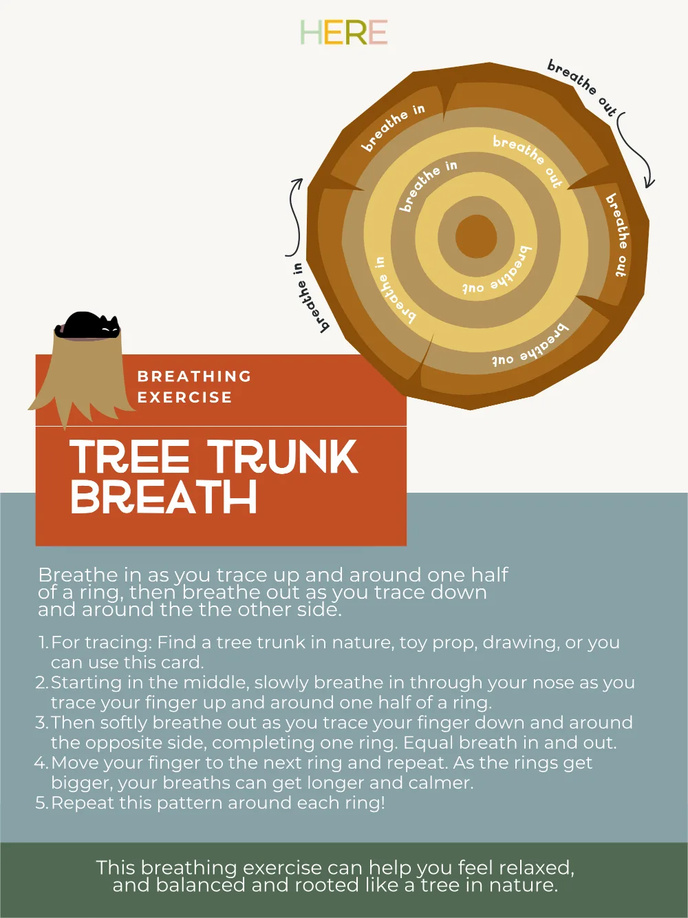 The first page of Tree Trunk Breath