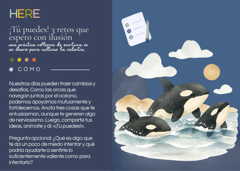 The first page of ¡Tú puedes! 3 retos que espero con ilusión