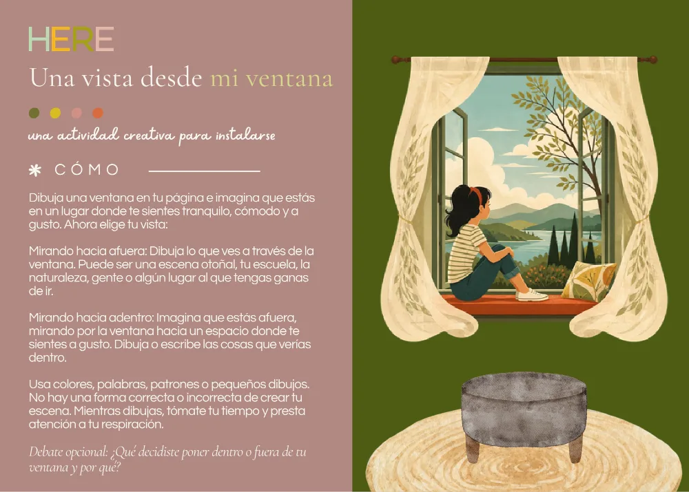 The first page of Una vista desde mi ventana