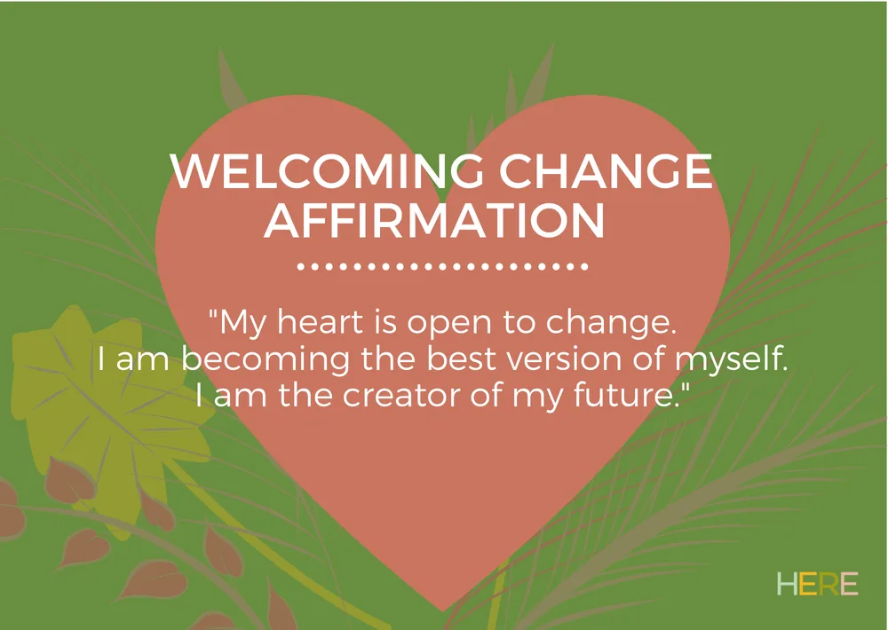 The first page of Welcome Change