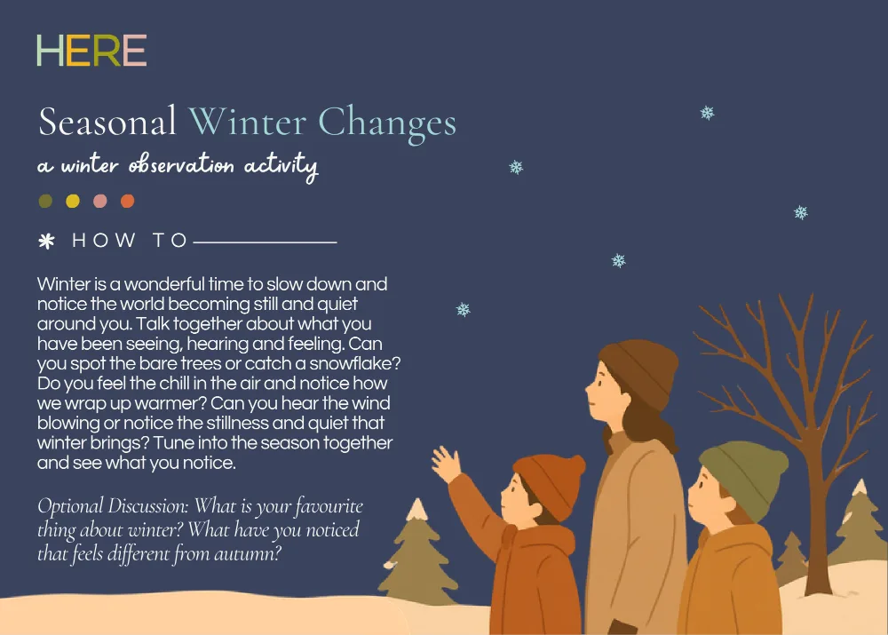 The first page of Winter Changes