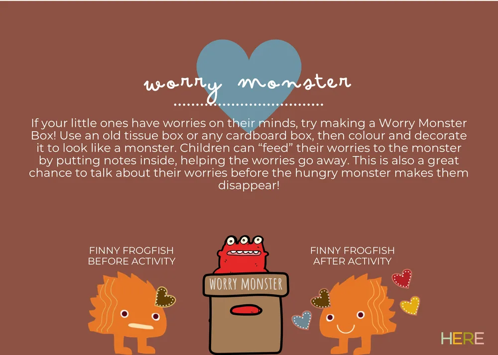 The first page of Worry Monster